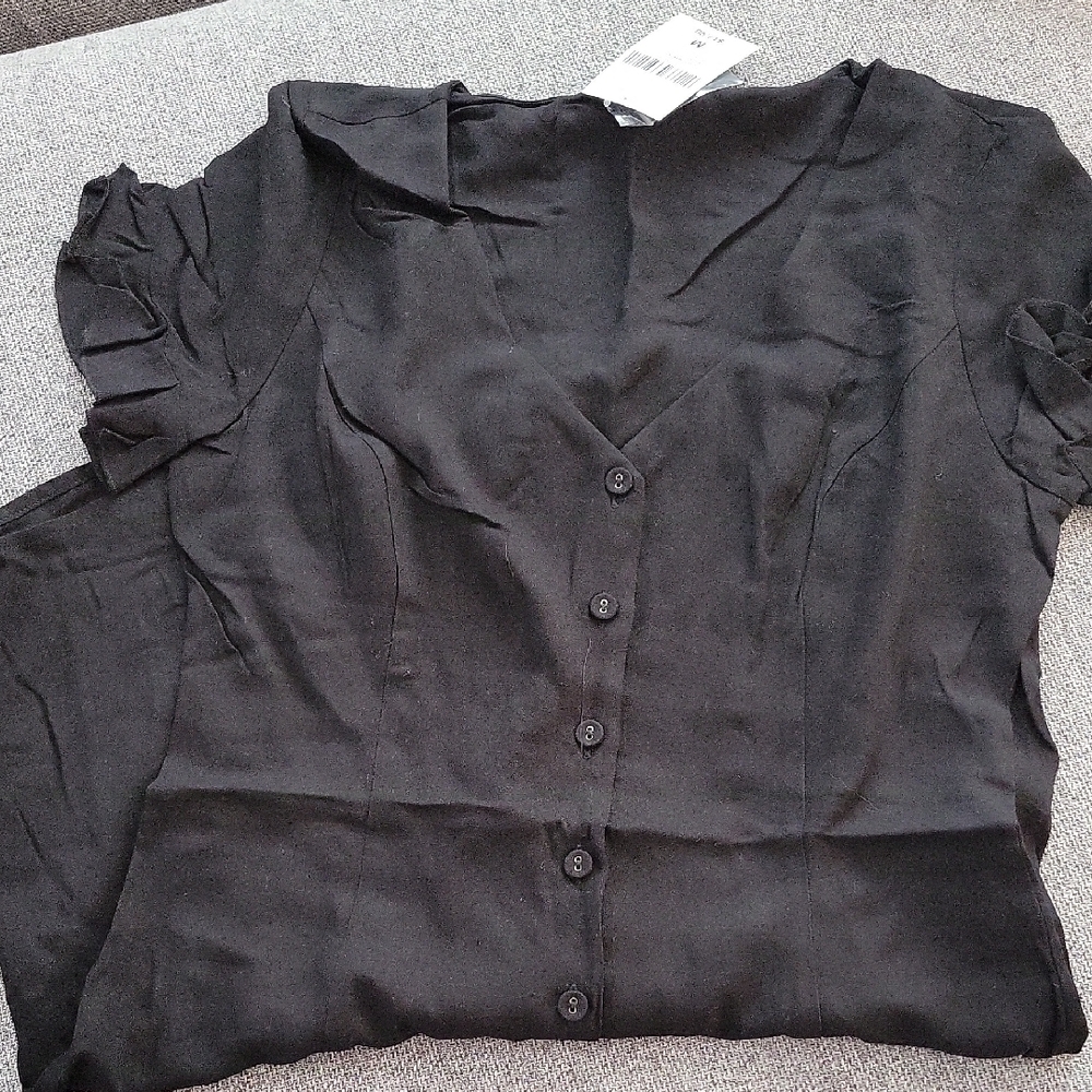 Elegant Black Women's Top